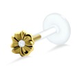 Lily Flower Shaped Labrets Push-in LA-1037